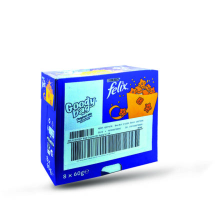 Felix Goody Bag Pouch Cat Treats Chickenl Box