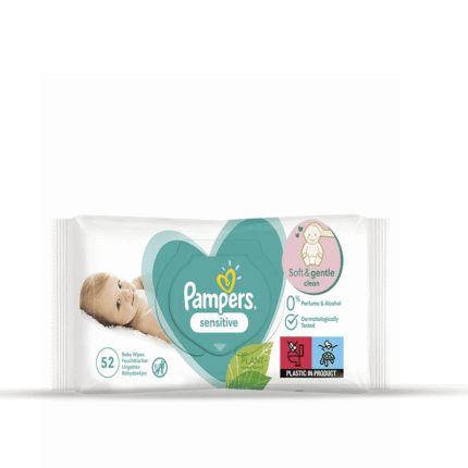 Pampers Sensitive Wipes 52 Pcs